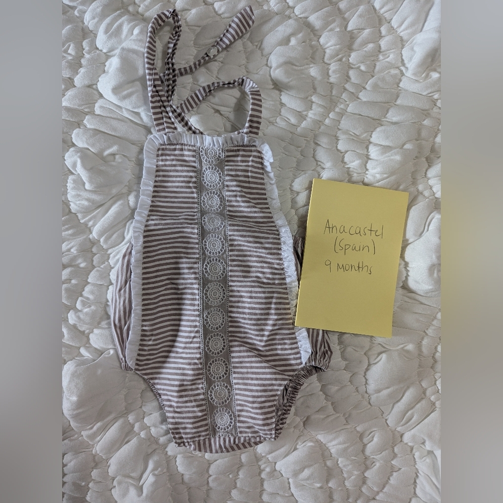 Chic Striped Baby Sunsuit